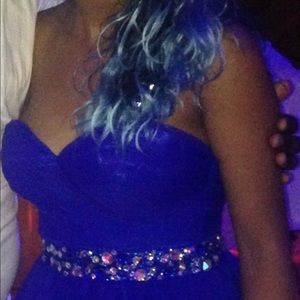 Royal blue sweet 16 dress